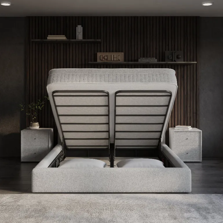Boxspring met Opbergruimte Vento - Beige