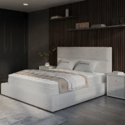 Boxspring met Opbergruimte Vento - Beige