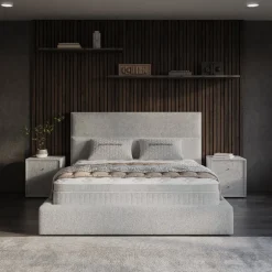 Boxspring met Opbergruimte Vento - Beige