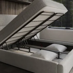 Boxspring met Opbergruimte Vento - Beige