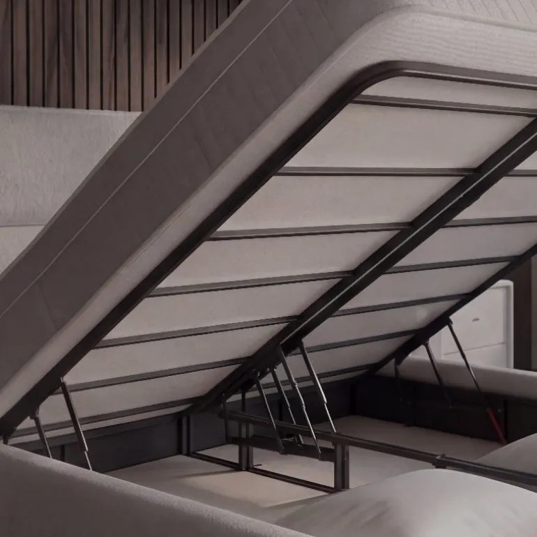 Boxspring met Opbergruimte Vento - Beige