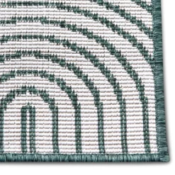 Buitenkleed Dubbelzijdig Flatweave - Groen