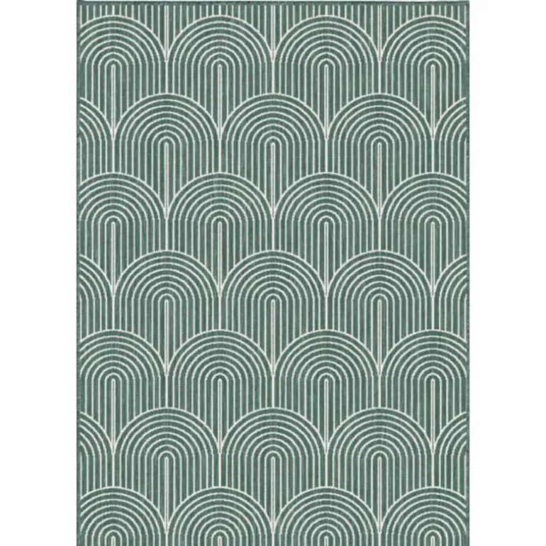 Buitenkleed Dubbelzijdig Flatweave - Groen