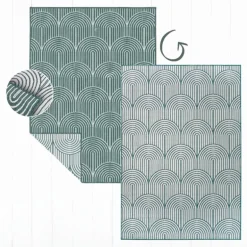 Buitenkleed Dubbelzijdig Flatweave - Groen