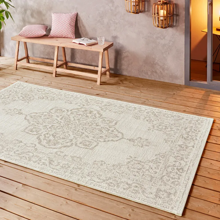 Buitenkleed Ornament - Beige