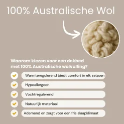 Dekbed 100% Australische Wol - 4 Seizoenen