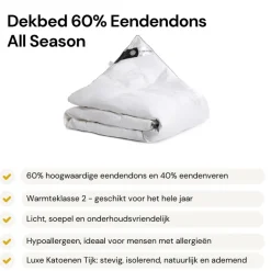 Dekbed Dons - 60% Eendendons - All Season