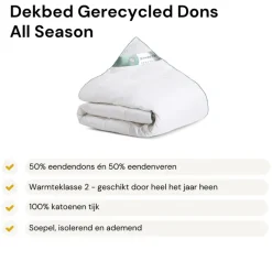 Dekbed Dons - 50% Eendendons - All Season