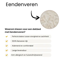 Dekbed Dons - 85% Eendenveren - 4 Seizoenen