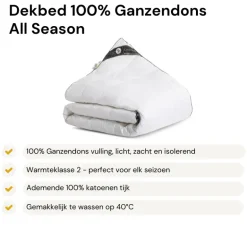 Dekbed Dons - 100% Ganzendons - All Season