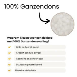 Dekbed Dons - 100% Ganzendons - 4 Seizoenen