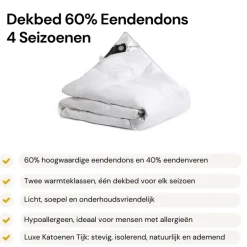 Dekbed - 60% Eendendons - 4 Seizoenen