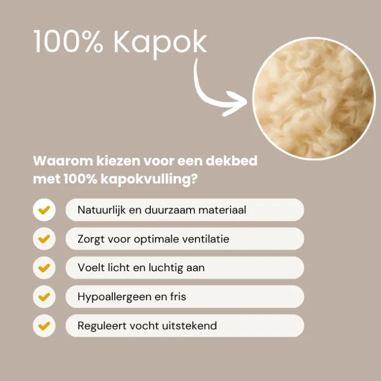 Dekbed 100% Kapok - 4 Seizoenen