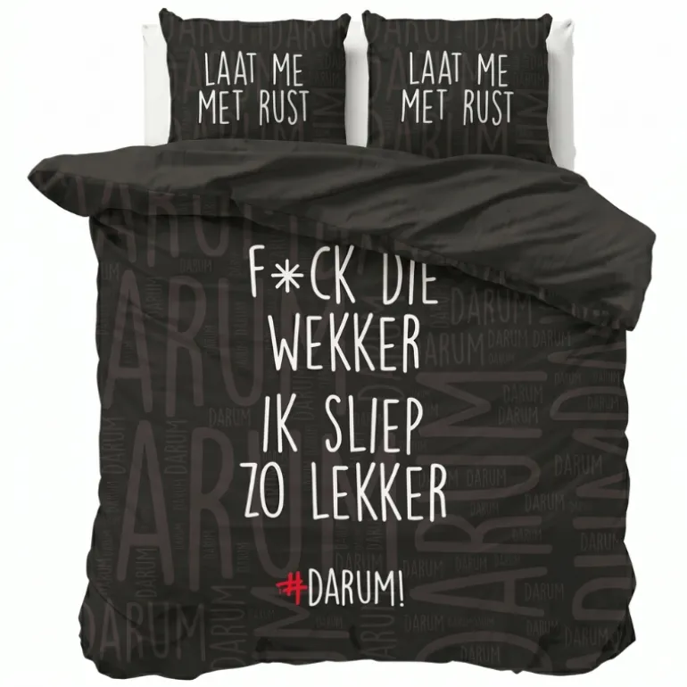 Dekbedovertrek #DARUM! F*ck die wekker!