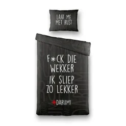 Dekbedovertrek #DARUM! F*ck die wekker!
