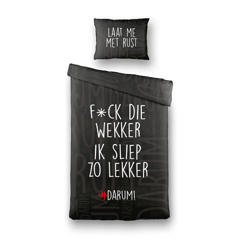Dekbedovertrek #DARUM! F*ck die wekker!