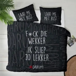 Dekbedovertrek #DARUM! F*ck die wekker!