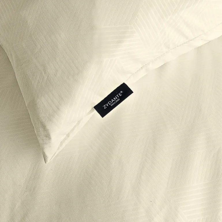 Dekbedovertrek Embossed Geometric - Champagne
