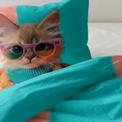 Dekbedovertrek Katoen - Animal Couture - Kitten