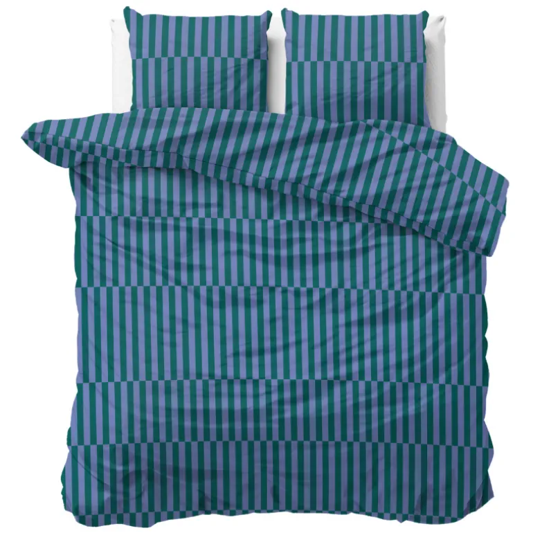 Dekbedovertrek Katoen Biscotti - Blauw