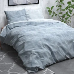 Dekbedovertrek Katoen Flanel - Washed Cotton Blauw