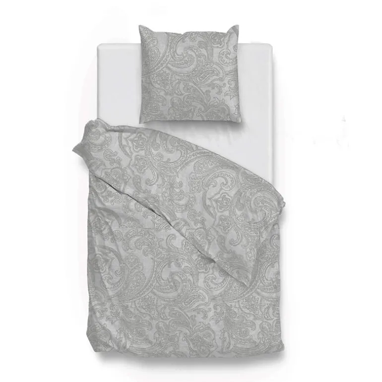 Dekbedovertrek Katoen - Paisley di Lino - Dove Grey