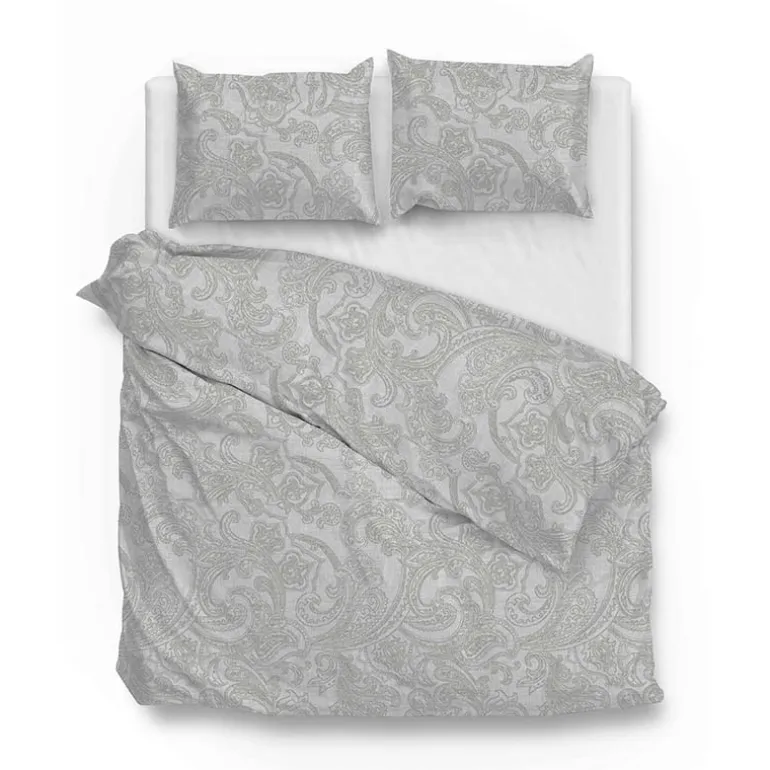 Dekbedovertrek Katoen - Paisley di Lino - Dove Grey