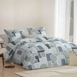 Dekbedovertrek Katoen-Satijn - Arctic Blocks
