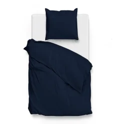 Dekbedovertrek Katoen-Satijn - Satinado - Navy Blue