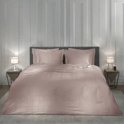 Dekbedovertrek Katoen-Satijn - Diamante - Licht Rosé