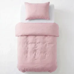 Dekbedovertrek Katoen Stone Washed - Roze