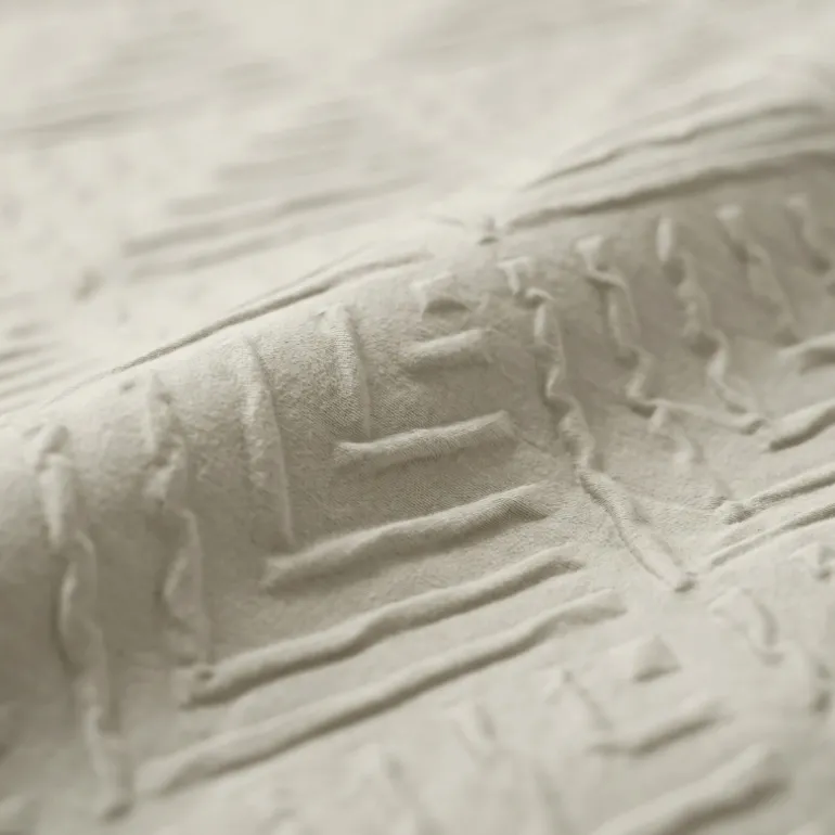 Dekbedovertrek Modern Geo 3D - Crème