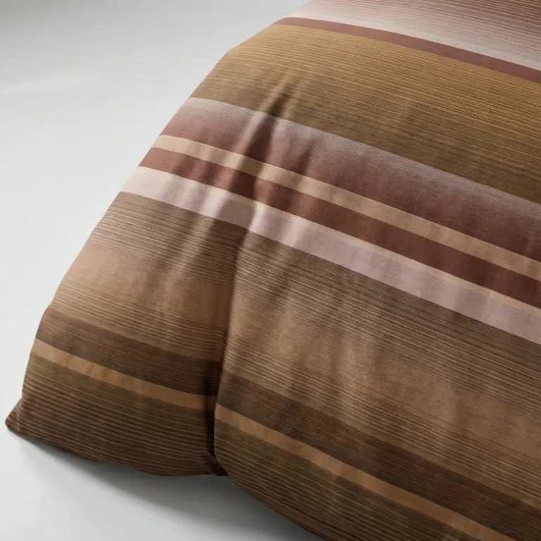 Dekbedovertrek Percale-Katoen - Stripe Kaneel