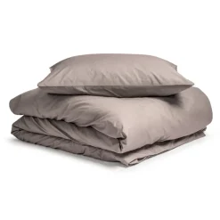 Dekbedovertrek Percale Katoen Uni - Taupe