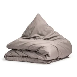 Dekbedovertrek Percale Katoen Uni - Taupe