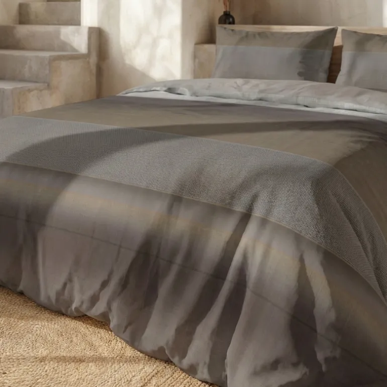 Dekbedovertrek Percale-Katoen - Stripe Geometrie