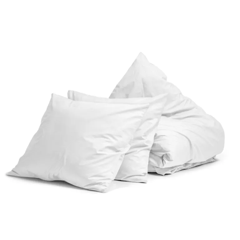 Dekbedovertrek Percale Katoen Uni - Wit