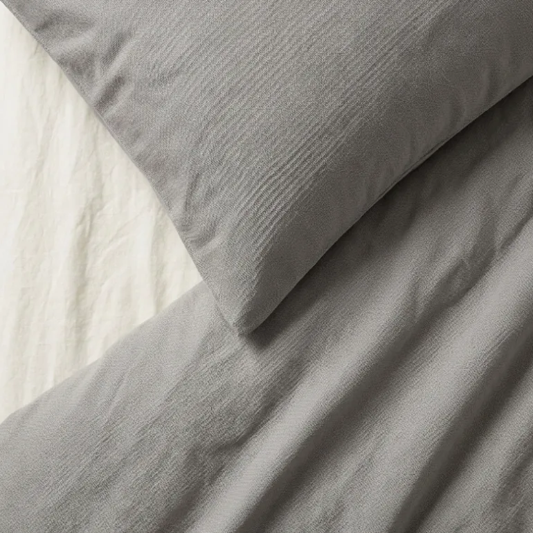 Dekbedovertrek Percale-Katoen - Stonewash Grey