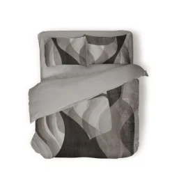 Dekbedovertrek Percale-Katoen - Abstract Marble - Grijs