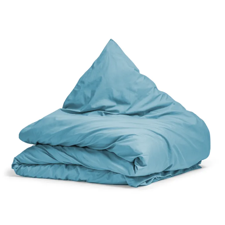 Dekbedovertrek Percale Katoen Uni - Blauw
