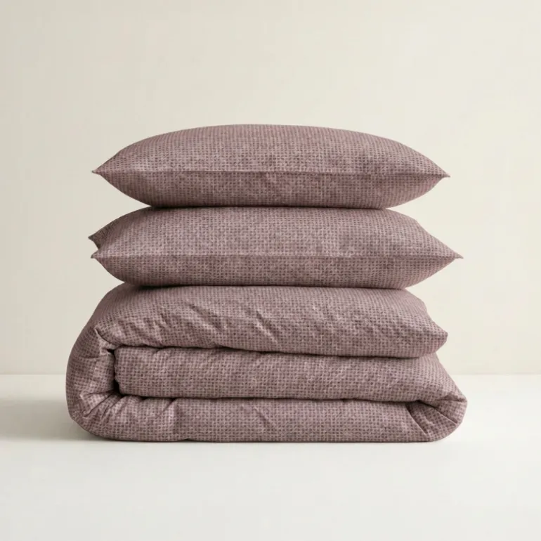 Dekbedovertrek Percale-Katoen - Stonewash Rose