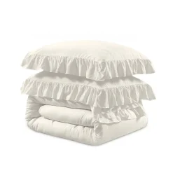 Dekbedovertrek Ruffles - Creme