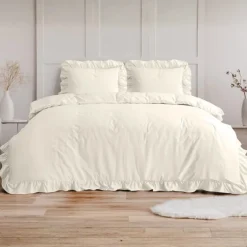 Dekbedovertrek Ruffles - Creme
