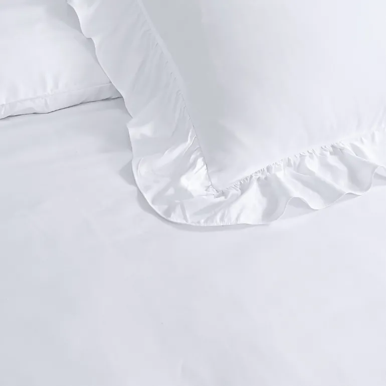 Dekbedovertrek Ruffles - Wit