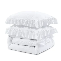 Dekbedovertrek Ruffles - Wit
