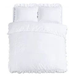 Dekbedovertrek Ruffles - Wit