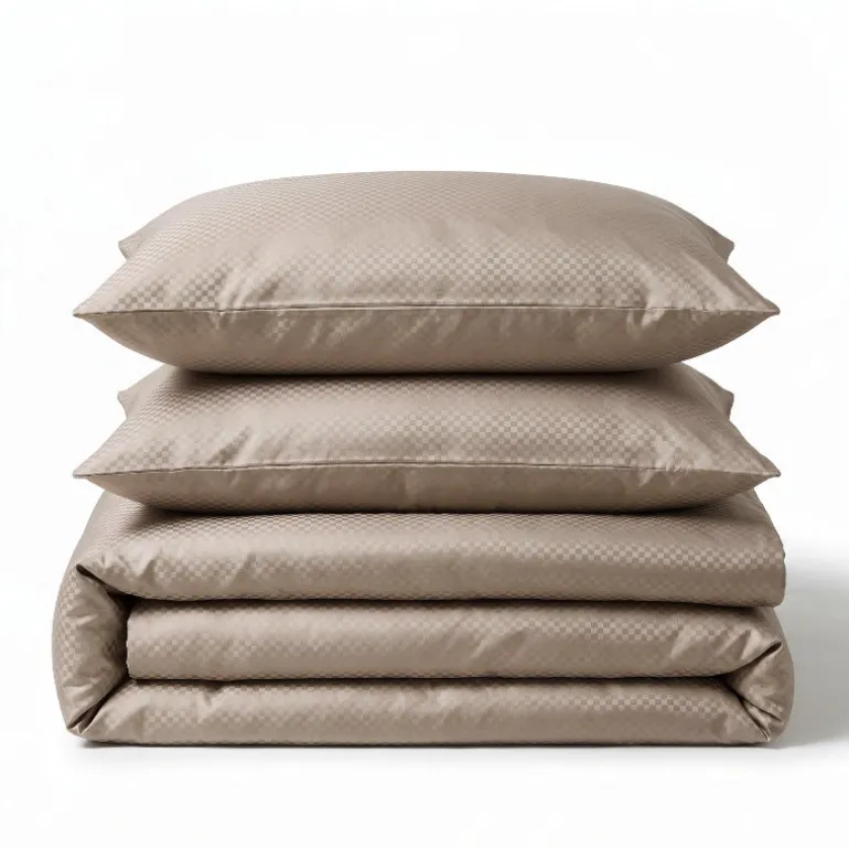 Dekbedovertrek Satin Point - Taupe