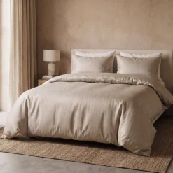 Dekbedovertrek Satin Point - Taupe
