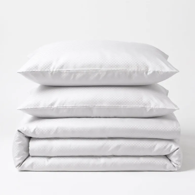 Dekbedovertrek Satin Point - Wit