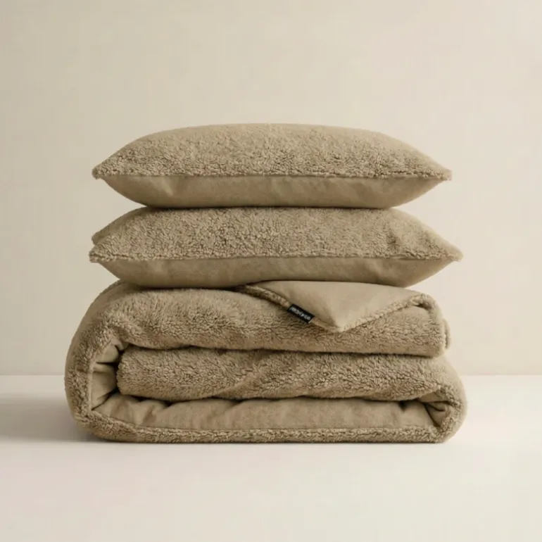 Dekbedovertrek Teddy - Blush Taupe